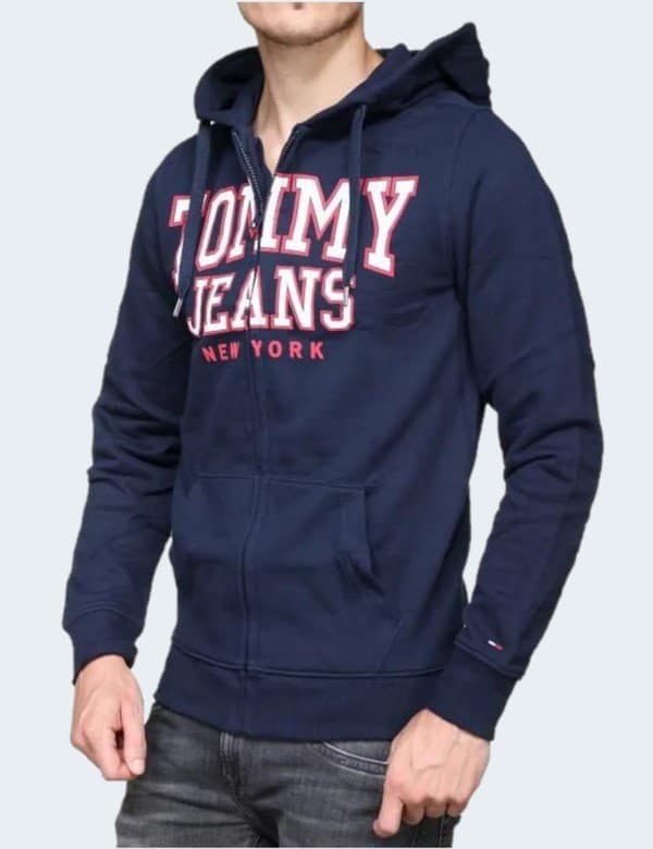 Sweat à Capuche Zippé-Gilet Tommy Hillfiger Bleu S M2