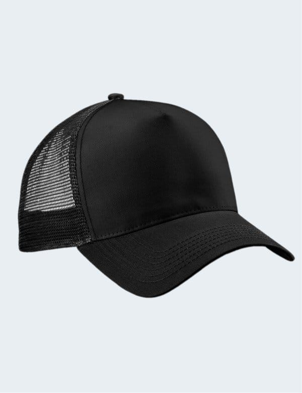 casquette-americaine-beechfield-noir-trucker-unisexe