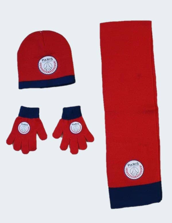 Ensemble bonnet echarpe gant PSG Enfant