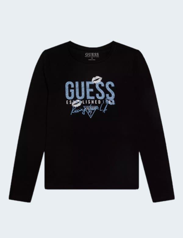 Guess - Sweat Guess Jeans Noir Fille