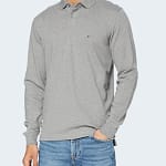 Polo à manches longues Tommy Hilfiger Gris Homme S 1