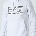 Sweat à capuche EA7 blanc 1