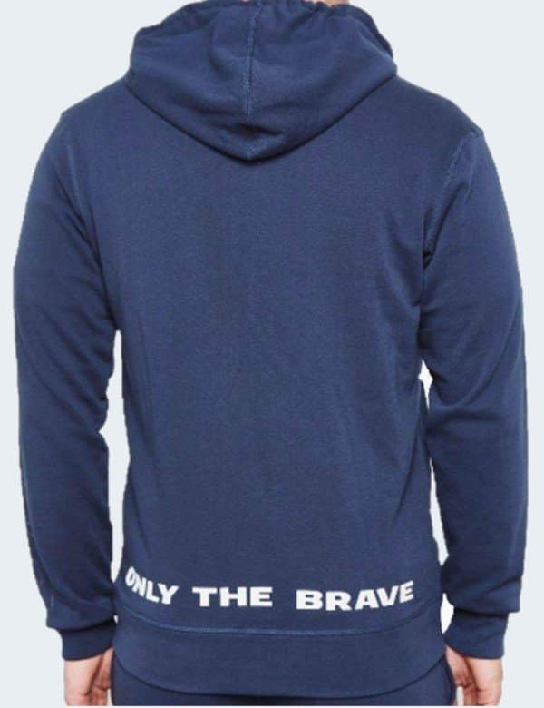 Sweat à Capuche Zippé – Gilet Diesel Bleu S M L XL3