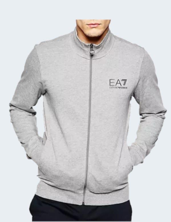 emporio-armani-ea7-gilet-sweat-shirt-homme-gris-zippe