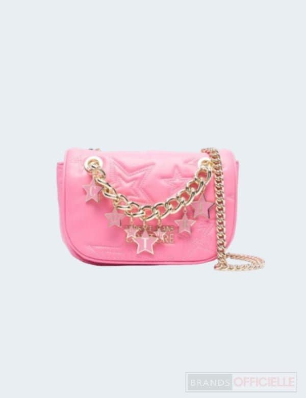 Sac bandoulière Versace Jeans Couture Rose Femme 1 sac-versace-jeans-femme-rose-en-bandouliere