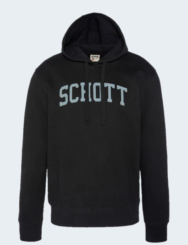 schott-nyc-sweat-a-capuche-noir-homme