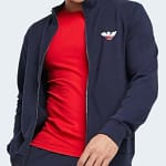 Sweat zippé Emporio Armani – EA7 – Bleu marine S M L XL1