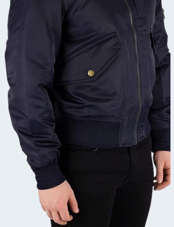 Veste Bomber Tommy Hilfiger Bleu Homme M 4