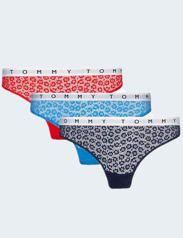 Tommy Hilfiger - strings dentelle Lot du 3 Femme Tommy Jeans