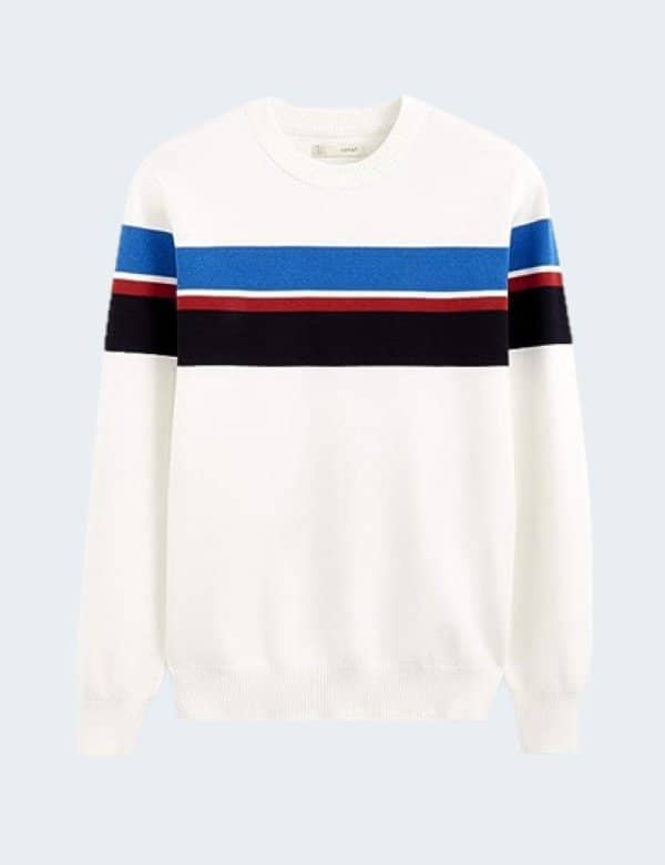 pull-celio-homme-blanc-casse-blocus