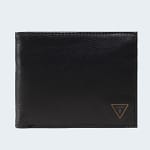 Portefeuille en cuir naturel GUESS Noir Homme 1