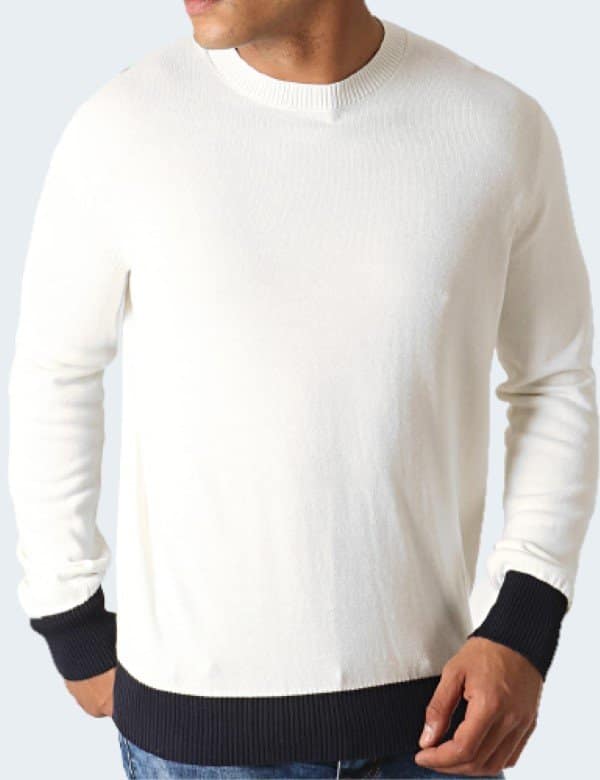 Pull Celio Blanc Homme S 2