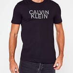 t shirt calvin klain distorted bleu 1