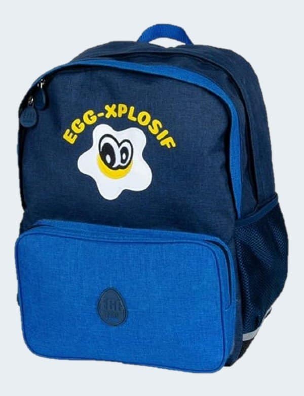 Sac à dos Eggmania 2 compartiments Bleu sac-a-dos-garcon-bleu-eggmania-2-compartiments