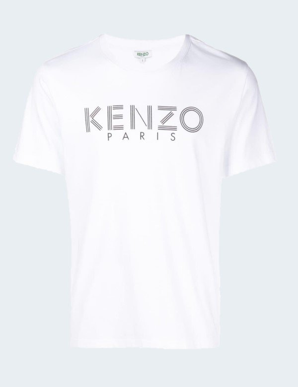 Kenzo - T-shirt Blanc Homme Lettre Kenzo