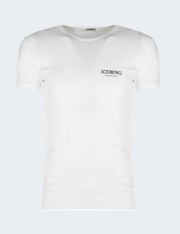 T-Shirt Iceberg Homme manches courtes Blanc S M XL 1 t-shirt-iceberg-homme-blanc-manches-courtes