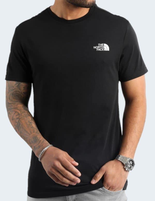 T-Shirt North Face Noir Homme S M L XL XXL 1 t-shirt-north-face-homme-noir-petit-logo