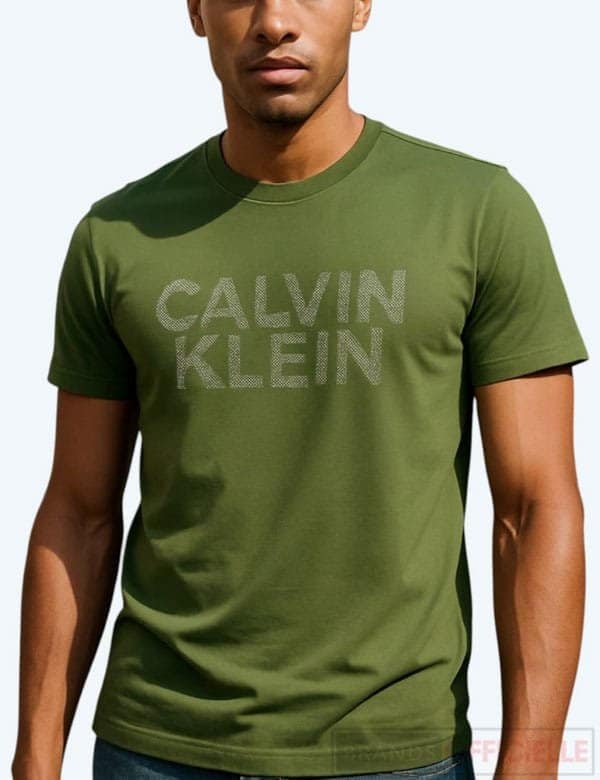BO-ck-vert-02 calvin-klein-jeans-t-shirt-distorted-logo-kaki-vert